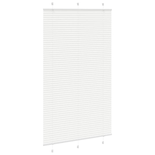 Vidaxl plissé rolgordijn 120x200 cm stofbreedte 119,4cm polyester wit