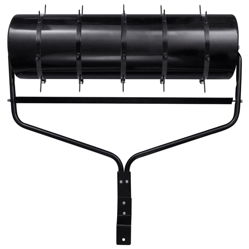 Load image into Gallery viewer, Vidaxl gazonroller trekbaar met beluchtingsklemmen 63 l ijzer zwart
