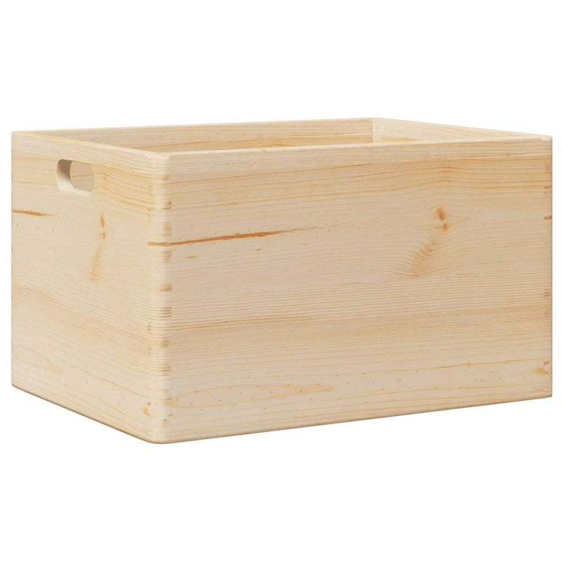 Load image into Gallery viewer, Vidaxl houten kist met handvatten 40x30x23 cm massief grenenhout
