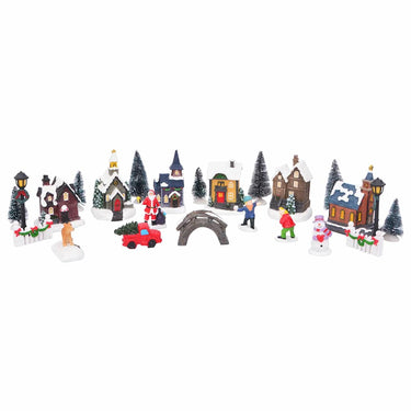 Vidaxl kerst tafeldecoratie multikleur hars, kunststof