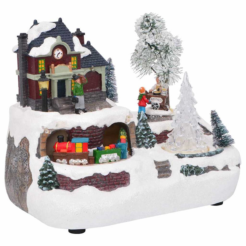 Load image into Gallery viewer, Vidaxl kerst tafelopstelling multikleur 23.5 x 16 x 18.5 cm kunststof
