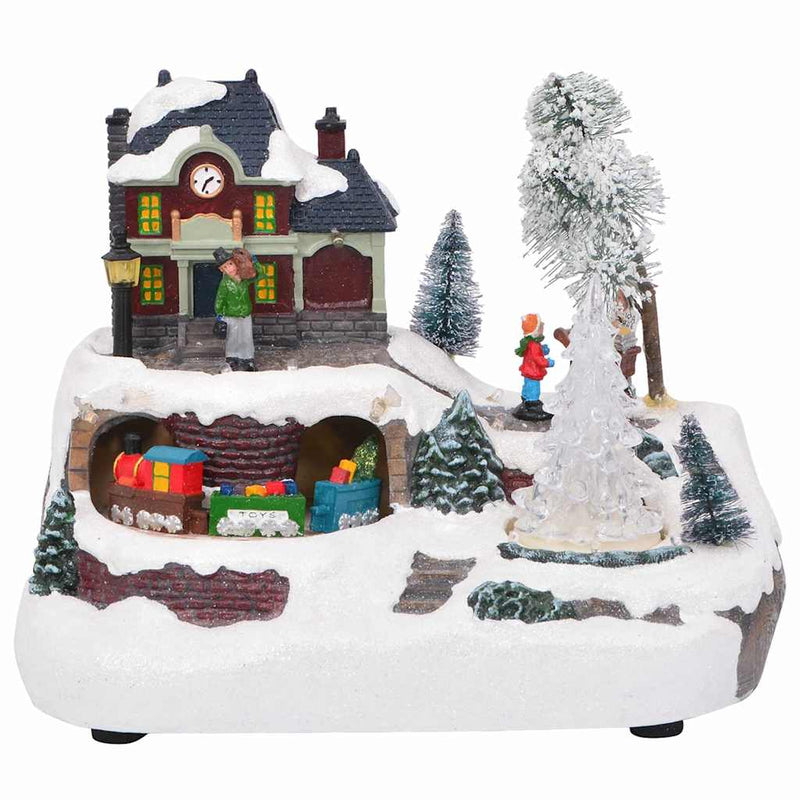 Load image into Gallery viewer, Vidaxl kerst tafelopstelling multikleur 23.5 x 16 x 18.5 cm kunststof
