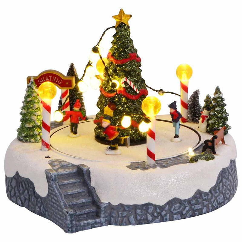 Load image into Gallery viewer, Vidaxl kerstdorp decoratie multikleur 22 x 21,5 x 17 cm kunststof
