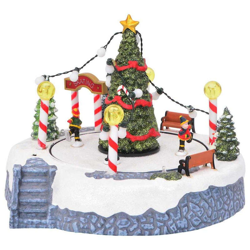 Load image into Gallery viewer, Vidaxl kerstdorp decoratie multikleur 22 x 21,5 x 17 cm kunststof
