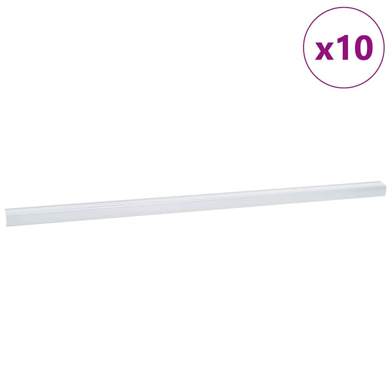Load image into Gallery viewer, Vidaxl trapprofielen 10 pcs zilver 67 x 3.5 x 3 cm aluminium
