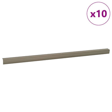 Vidaxl trapprofielen 10 pcs champagne 67 x 3.5 x 3 cm aluminium