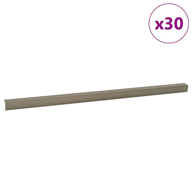 Vidaxl trapprofielen 30 pcs champagne 67 x 3.5 x 3 cm aluminium