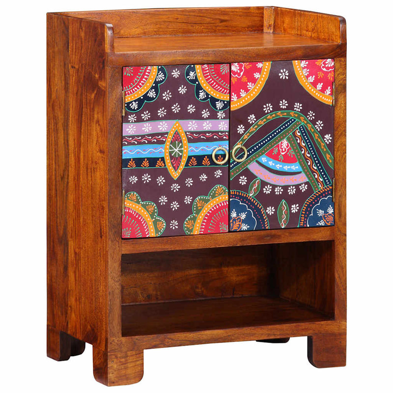 Load image into Gallery viewer, Vidaxl schoenenkast met plank bruin 55 x 35 x 75 cm massief acaciahout
