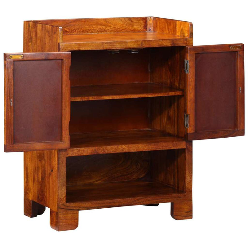 Load image into Gallery viewer, Vidaxl schoenenkast met plank bruin 55 x 35 x 75 cm massief acaciahout
