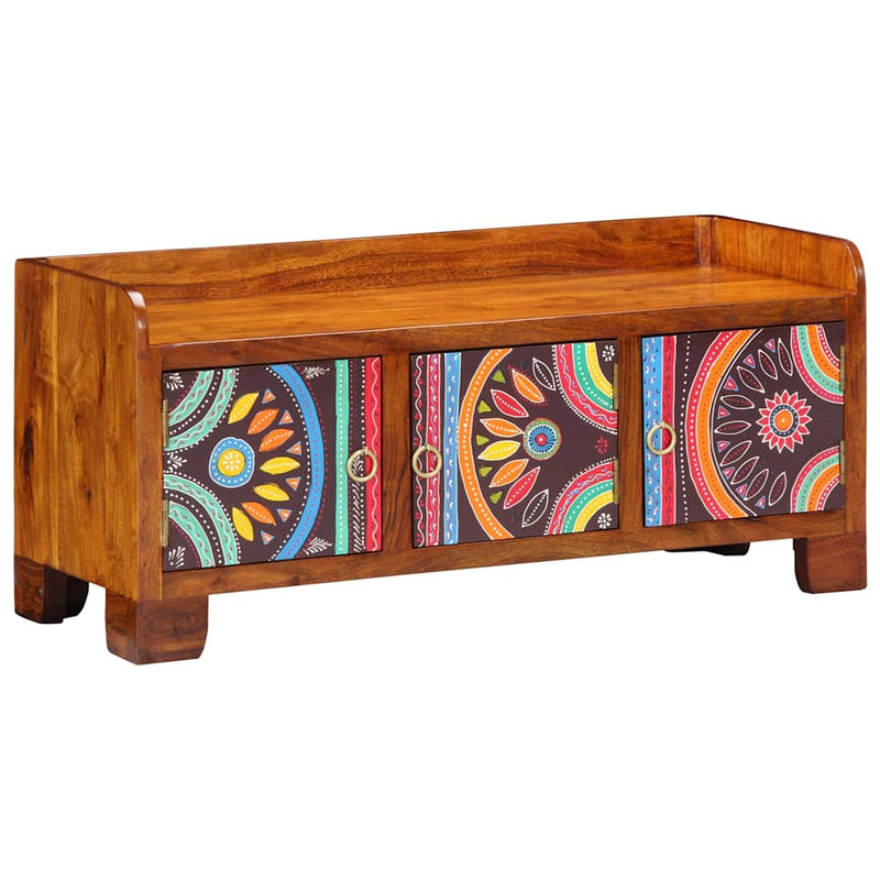 Load image into Gallery viewer, Vidaxl schoenenkast multikleur 90 x 35 x 40 cm massief acaciahout
