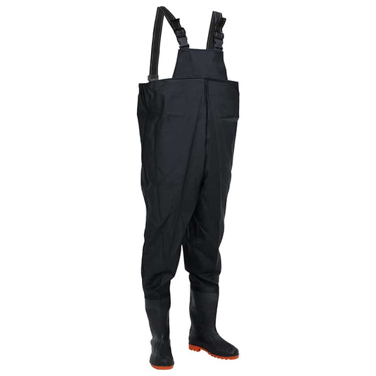 Vidaxl waadpak met laarzen maat 41 zwart