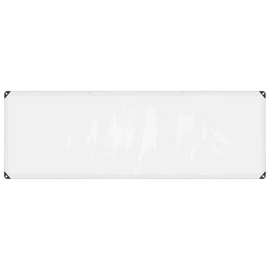 Vidaxl doorzichtig zeildoek met zeilringen 1x3 m polyethyleen