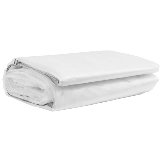 Vidaxl doorzichtig zeildoek met zeilringen 2x6 m polyethyleen
