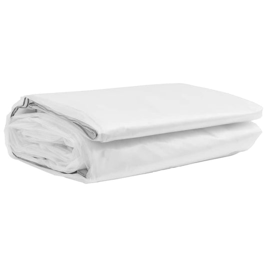 Vidaxl doorzichtig zeildoek met zeilringen 8x10 m polyethyleen