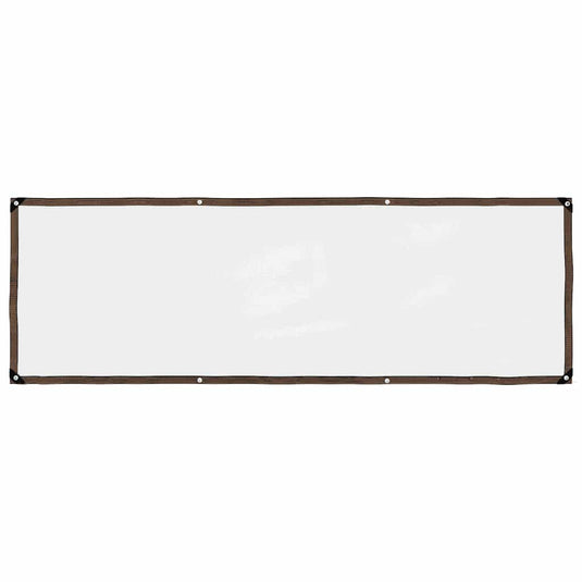 Vidaxl doorzichtig zeildoek met zeilringen 1x3 m polyethyleen