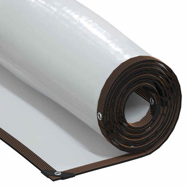 Vidaxl doorzichtig zeildoek met zeilringen 1x5 m polyethyleen