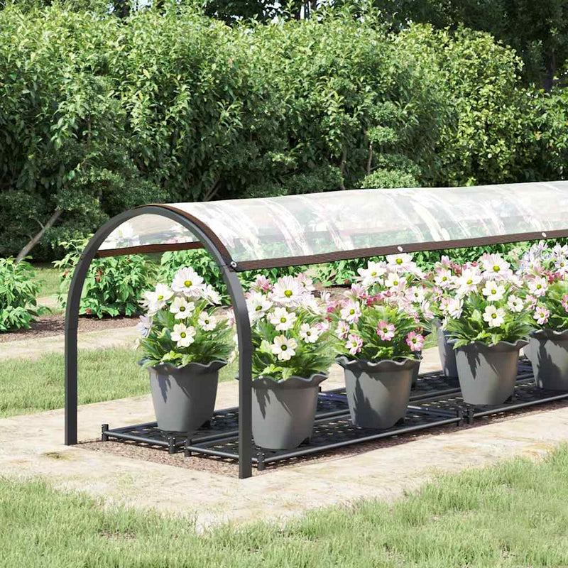 Load image into Gallery viewer, Vidaxl doorzichtig zeildoek met zeilringen 1x5 m polyethyleen
