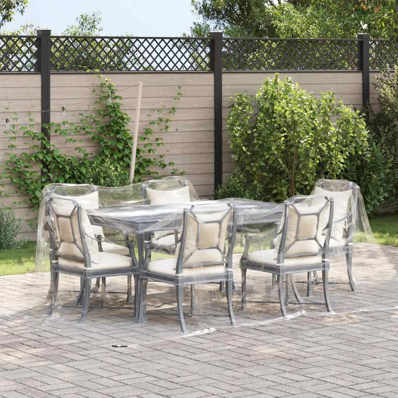 Load image into Gallery viewer, Vidaxl doorzichtig zeildoek met zeilringen 3x5 m pvc
