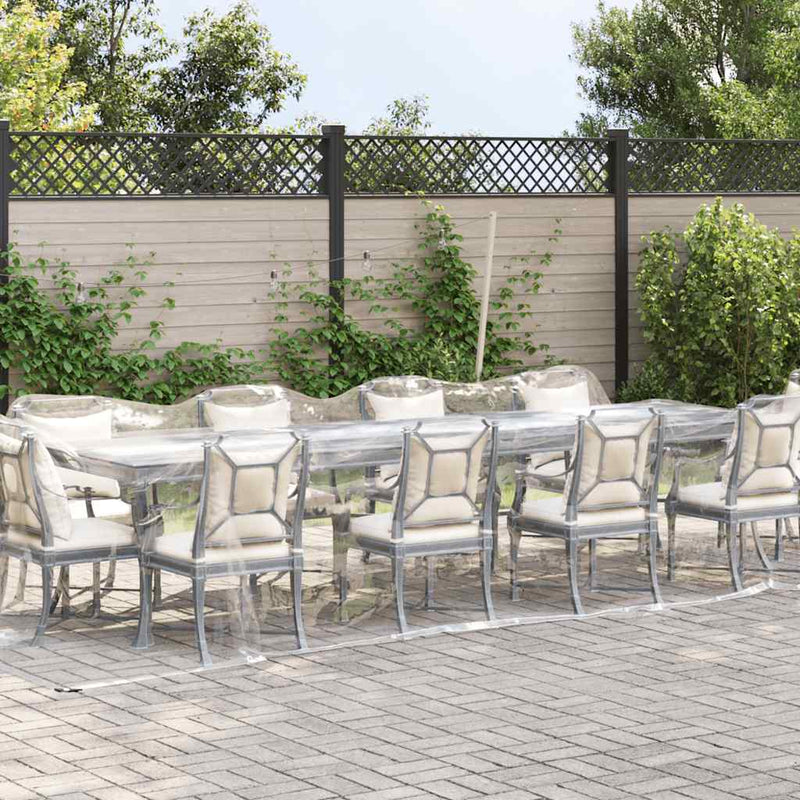 Load image into Gallery viewer, Vidaxl doorzichtig zeildoek met zeilringen 3x10 m pvc
