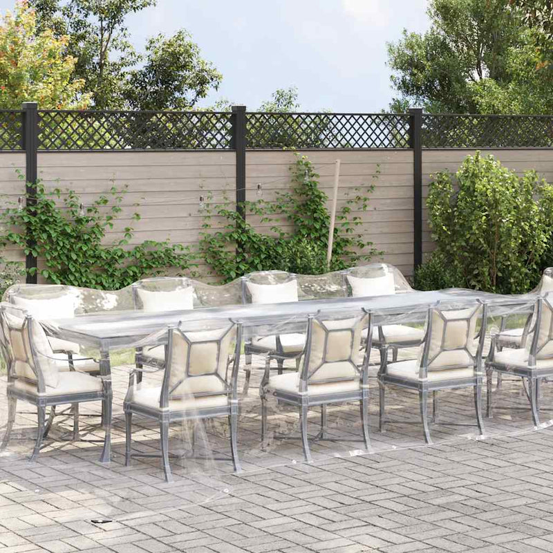 Load image into Gallery viewer, Vidaxl doorzichtig zeildoek met zeilringen 4x8 m pvc
