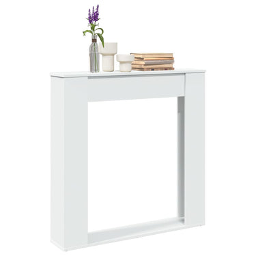 Vidaxl haardombouw 100x20x100 cm bewerkt hout wit