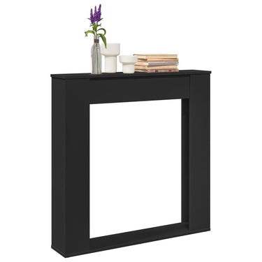Vidaxl haardombouw 100x20x100 cm bewerkt hout zwart