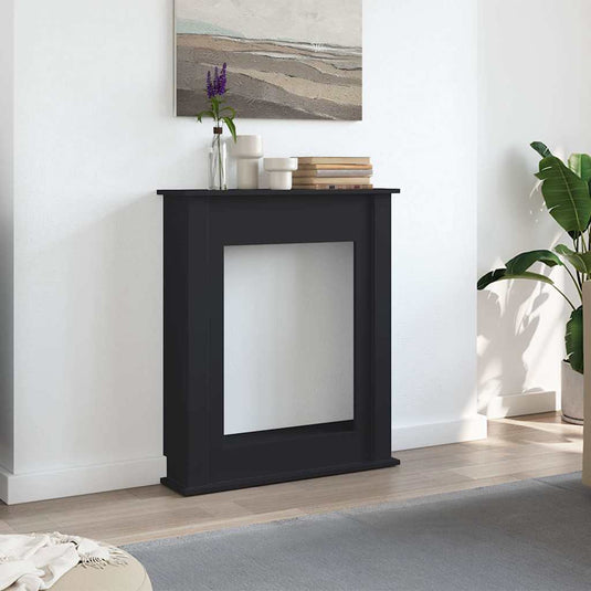 Vidaxl haardombouw 75x20x87,5 cm bewerkt hout zwart