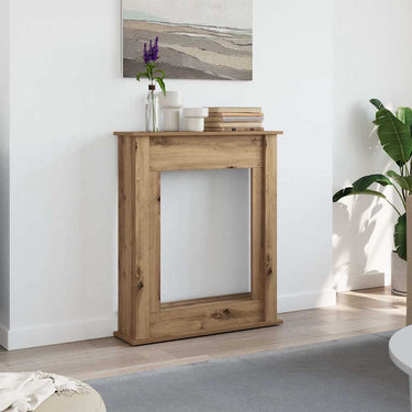 Vidaxl haardombouw 75x20x87,5 cm bewerkt hout artisanaal eikenkleurig