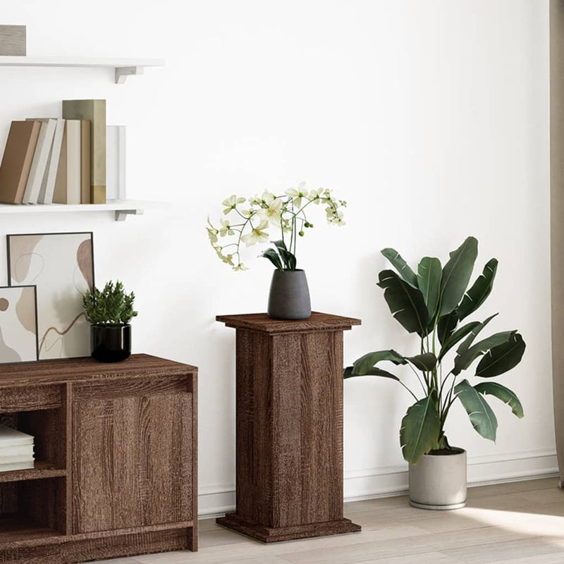 Load image into Gallery viewer, Vidaxl sokkel met opbergruimte 31x30x60 cm bewerkt hout bruin eiken
