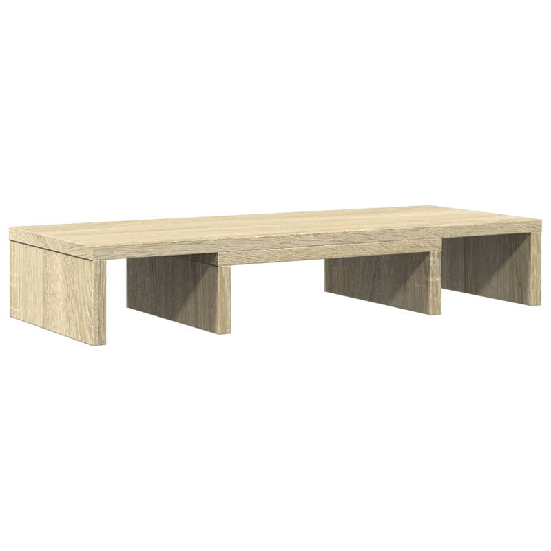Load image into Gallery viewer, Vidaxl monitorstandaard verstelbaar 60x24x10,5 cm hout sonoma eiken
