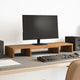 Vidaxl monitorstandaard verstelbaar 80x24x10,5cm hout artisanaal eiken