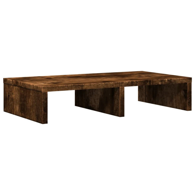 Load image into Gallery viewer, Vidaxl monitorstandaard 50x27x10 cm bewerkt hout gerookt eikenkleurig

