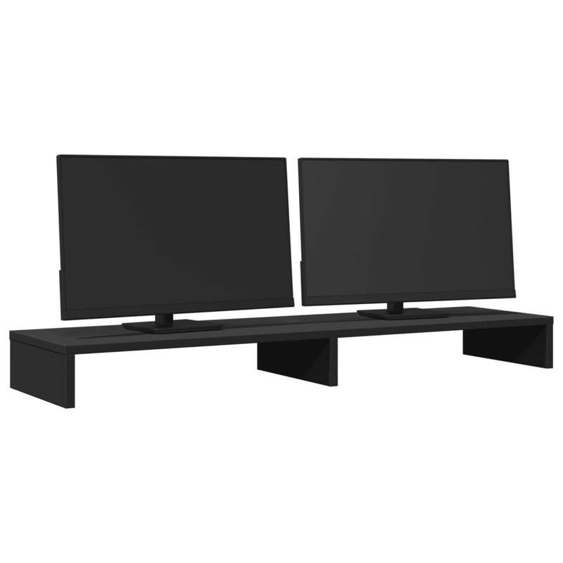 Load image into Gallery viewer, Vidaxl monitorstandaard 100x27x10 cm bewerkt hout zwart
