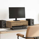 Vidaxl monitorstandaard met lades 50x27x15 cm hout artisanaal eiken