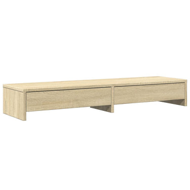 Vidaxl monitorstandaard met lades sonoma eiken 100x27x15 cm bewerkt hout