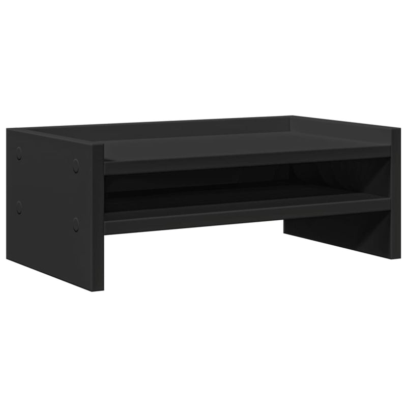 Load image into Gallery viewer, Vidaxl monitorstandaard 42x24x16 cm bewerkt hout zwart
