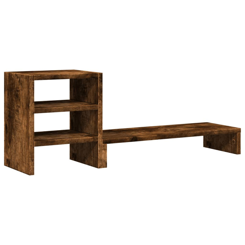 Load image into Gallery viewer, VidaXL Monitorstandaard met bureau-organizer hout gerookt eikenkleurig
