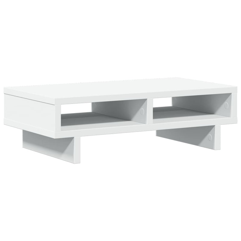 Load image into Gallery viewer, Vidaxl monitorstandaard 50x27x15 cm bewerkt hout wit
