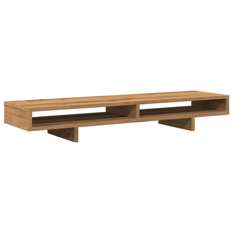 Load image into Gallery viewer, Vidaxl monitorstandaard 100x27x15 cm bewerkt hout artisanaal eiken
