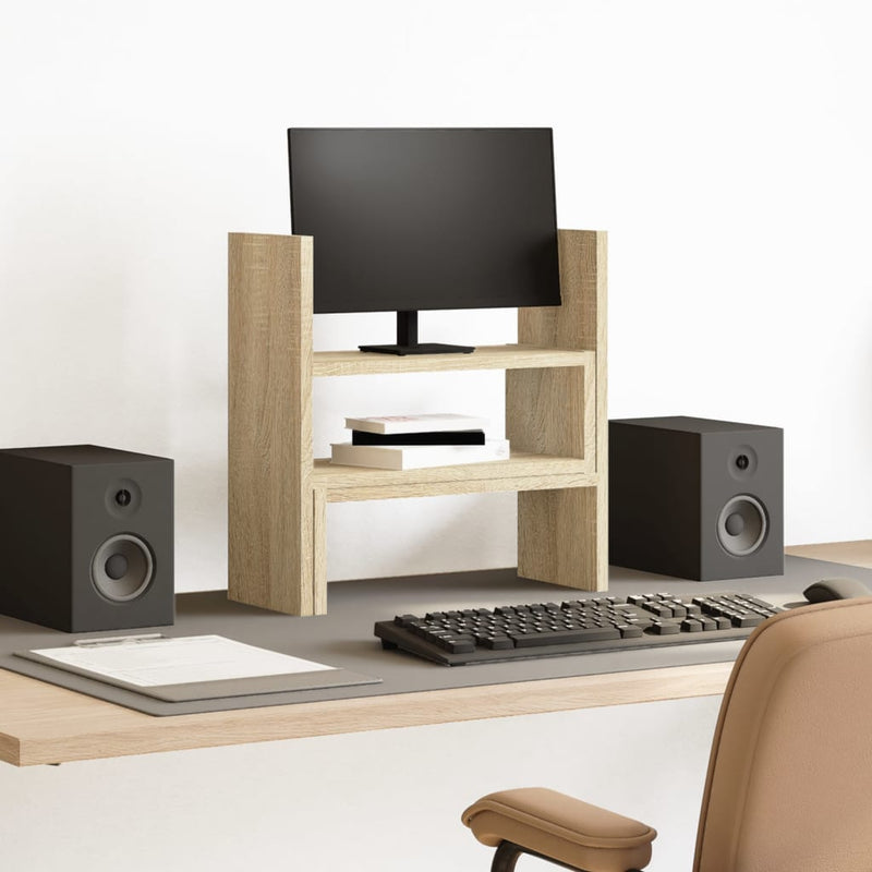 Load image into Gallery viewer, Vidaxl bureau organiser 40x17x41 cm bewerkt hout sonoma eikenkleurig
