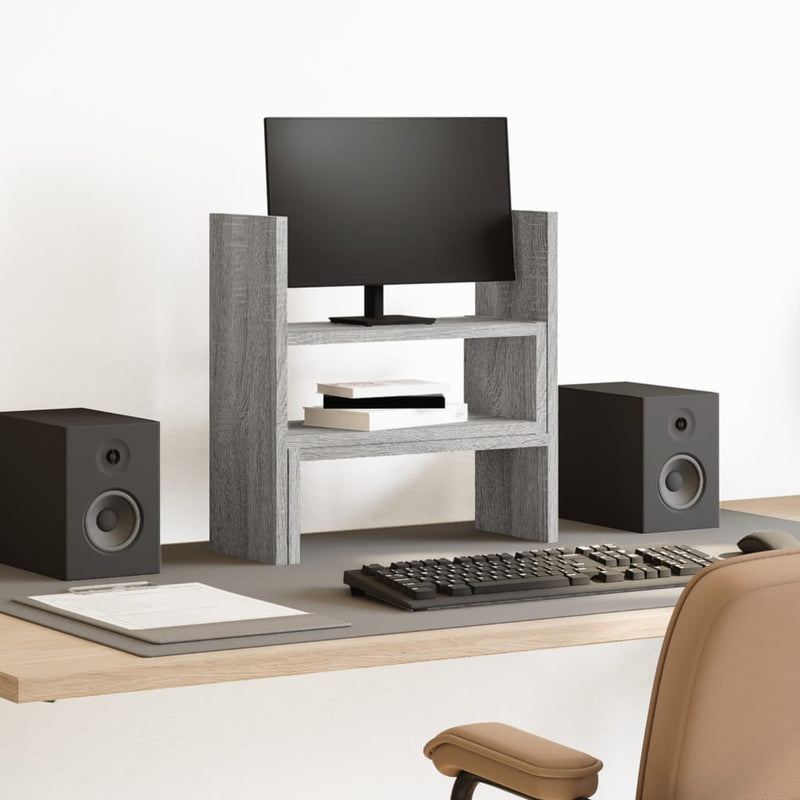 Load image into Gallery viewer, Vidaxl bureau organiser 40x17x41 cm bewerkt hout grijs sonoma eiken
