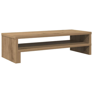 Vidaxl monitorstandaard 54x22x15 cm bewerkt hout artisanaal eikenkleur