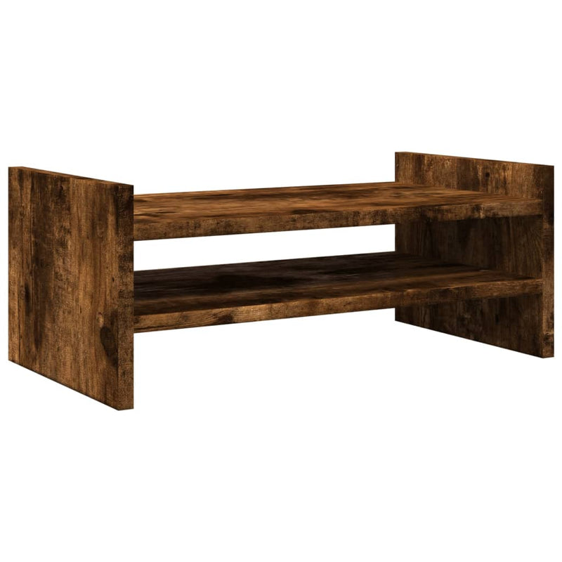 Load image into Gallery viewer, Vidaxl monitorstandaard 50x27x20 cm bewerkt hout gerookt eikenkleurig
