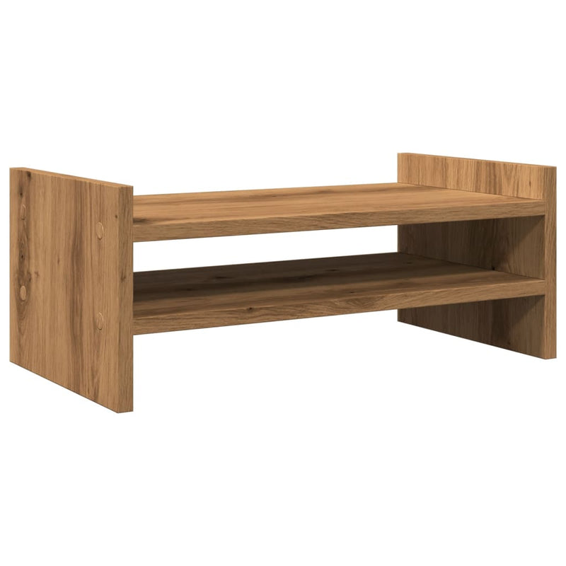 Load image into Gallery viewer, Vidaxl monitorstandaard 50x27x20 cm bewerkt hout artisanaal eikenkleur
