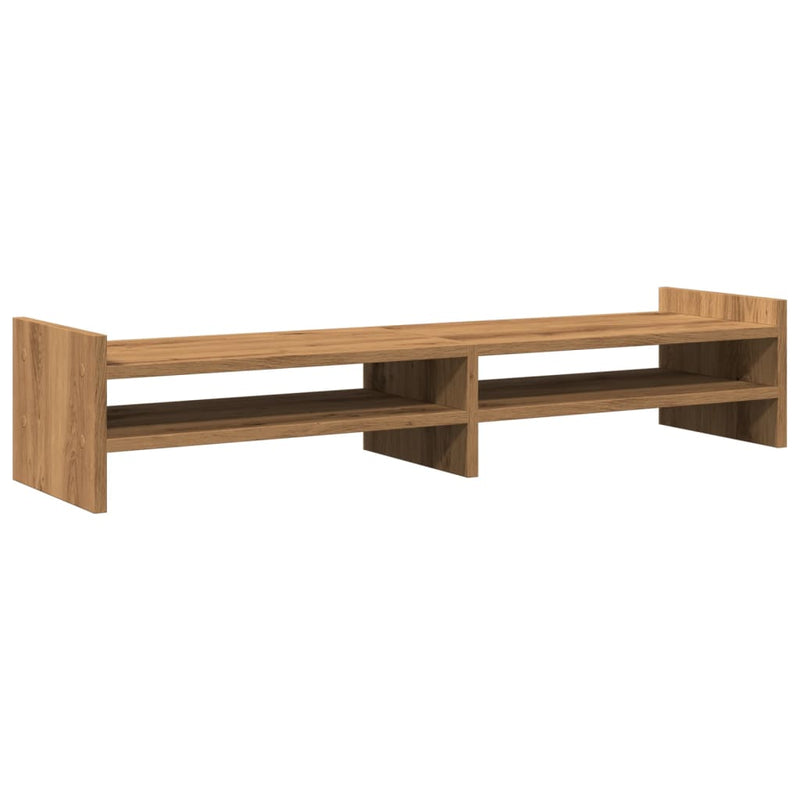 Load image into Gallery viewer, Vidaxl monitorstandaard 100x27x20 cm bewerkt hout artisanaal eiken
