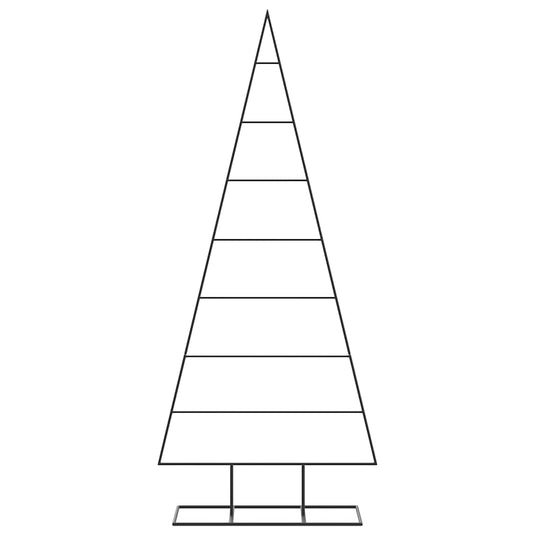 Vidaxl kerstdecoratie kerstboom 150 cm metaal zwart