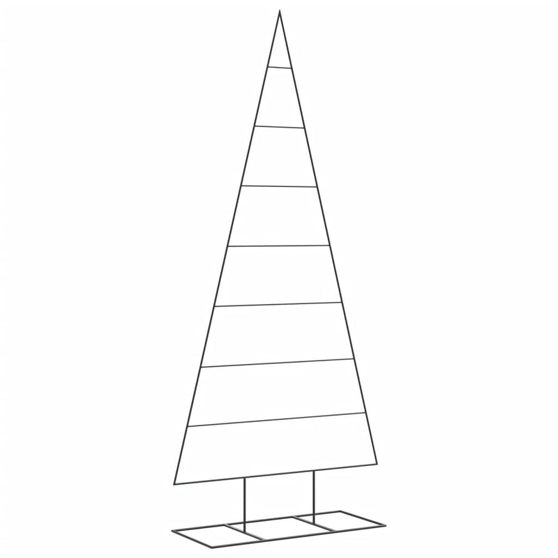 Load image into Gallery viewer, Vidaxl kerstdecoratie kerstboom 210 cm metaal zwart
