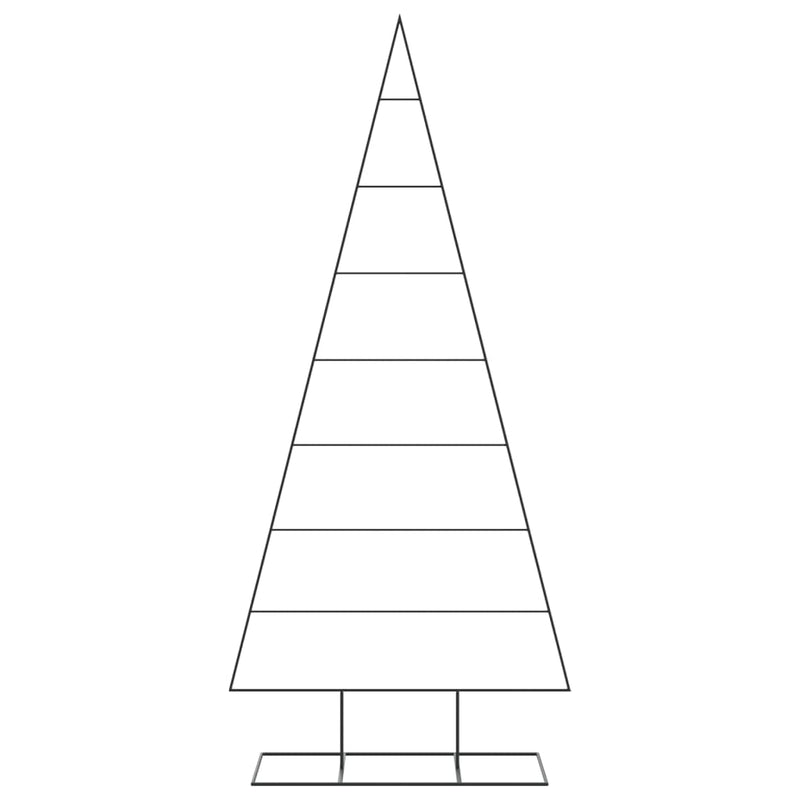 Load image into Gallery viewer, Vidaxl kerstdecoratie kerstboom 210 cm metaal zwart
