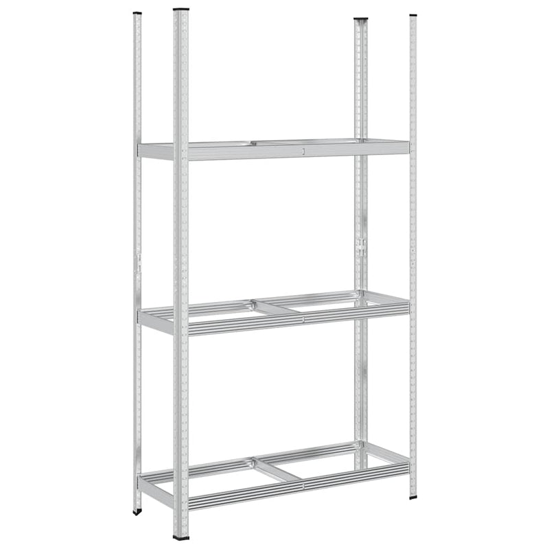 Load image into Gallery viewer, Vidaxl bandenrek 3-laags 110x40x200 cm staal zilverkleurig
