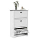 Vidaxl schoenenrek bodo 80x35x118 cm wit